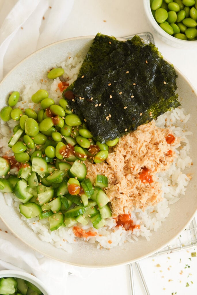 tuna and rice bowl