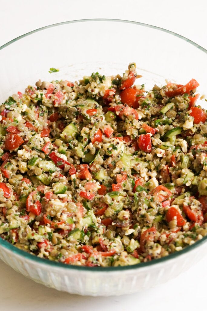 mixed quinoa and lentil salad (Costco copycat)