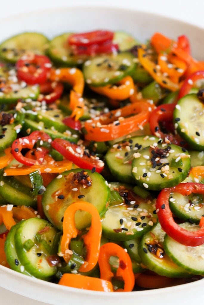 cucumber and pepper salad
