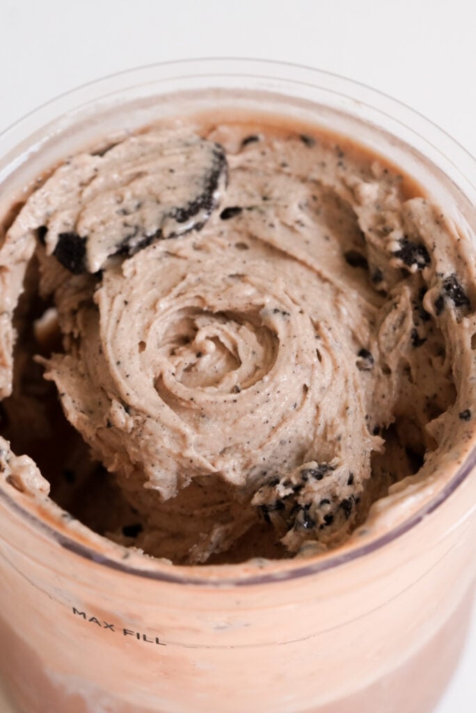 ninja creami chocolate cookie protein ice cream