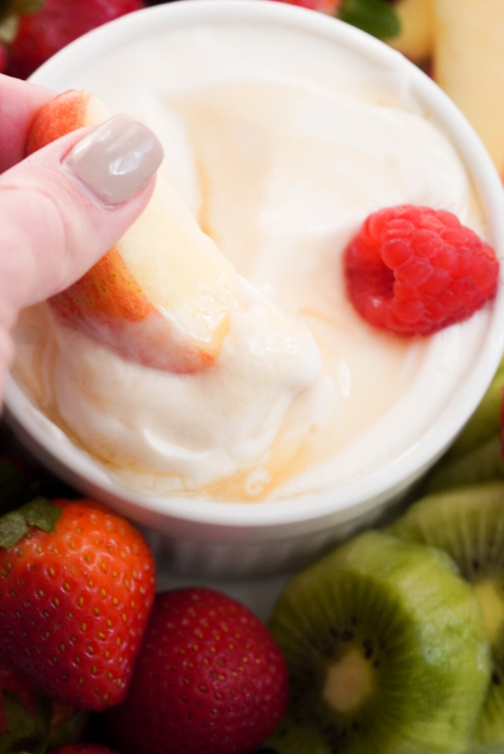 Healthy Greek Yogurt Fruit Dip - Wellness by Kay